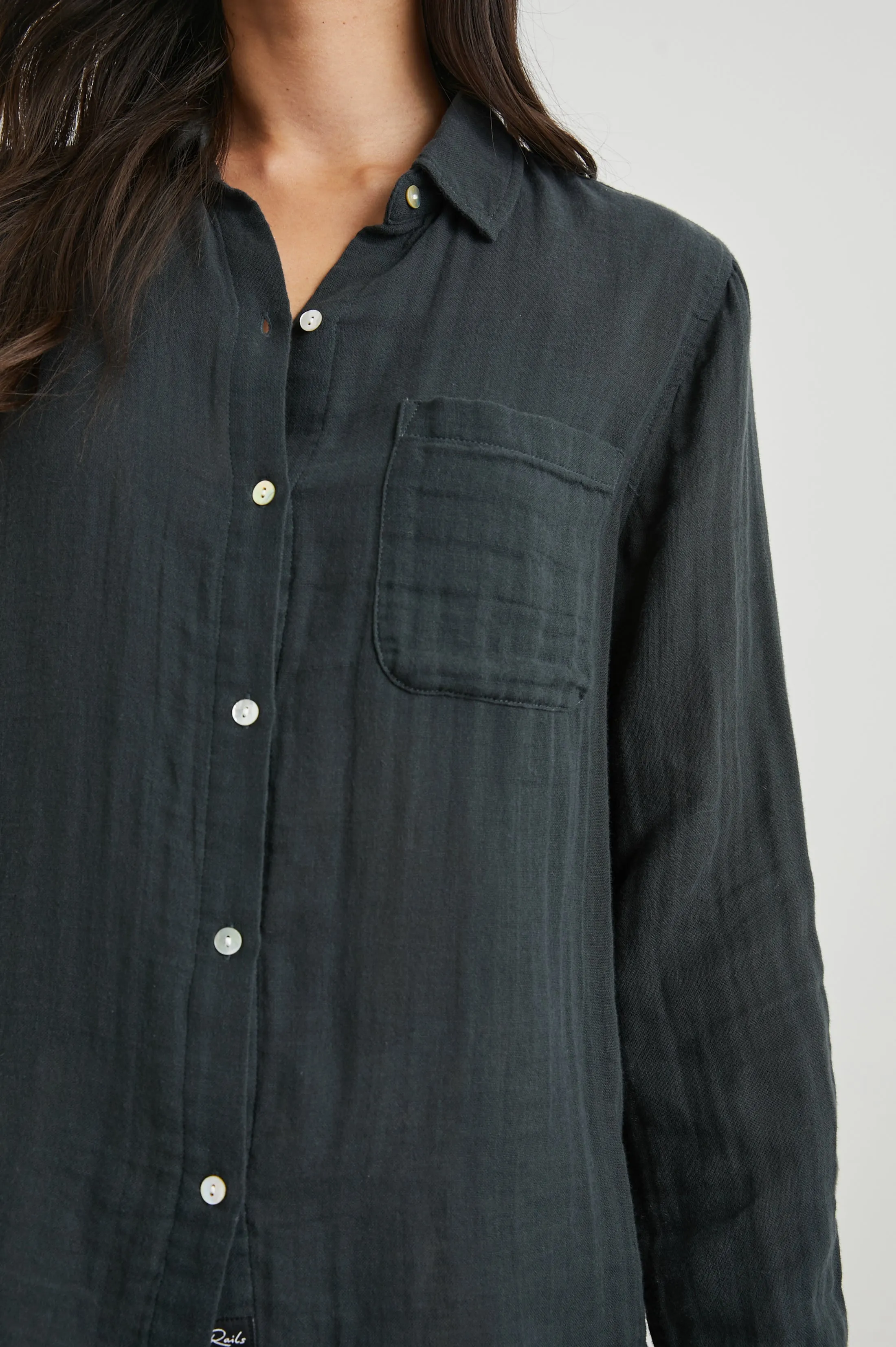 ELLIS SHIRT - WASHED BLACK Rails