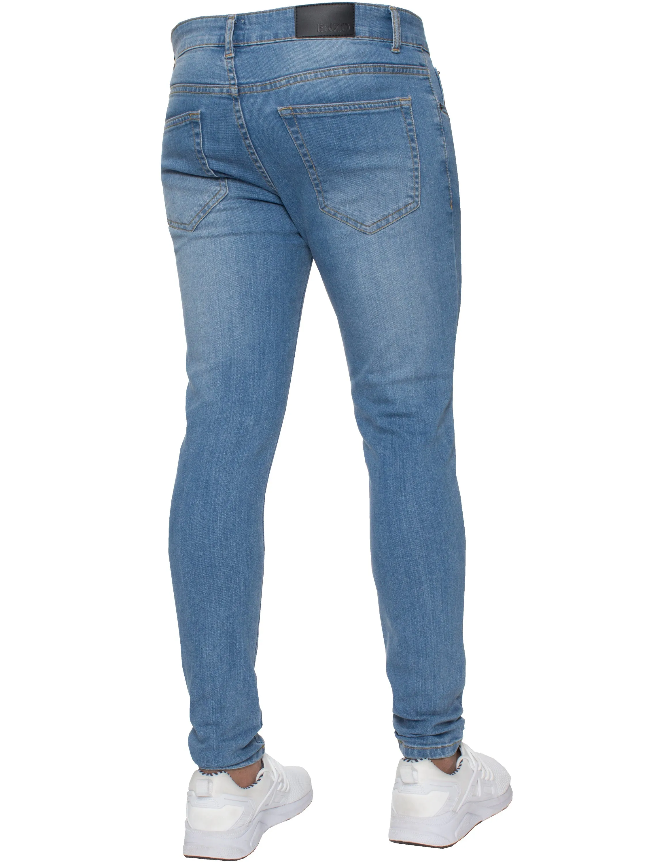 Enzo | Mens Gerardo Skinny Fit Denim Jeans
