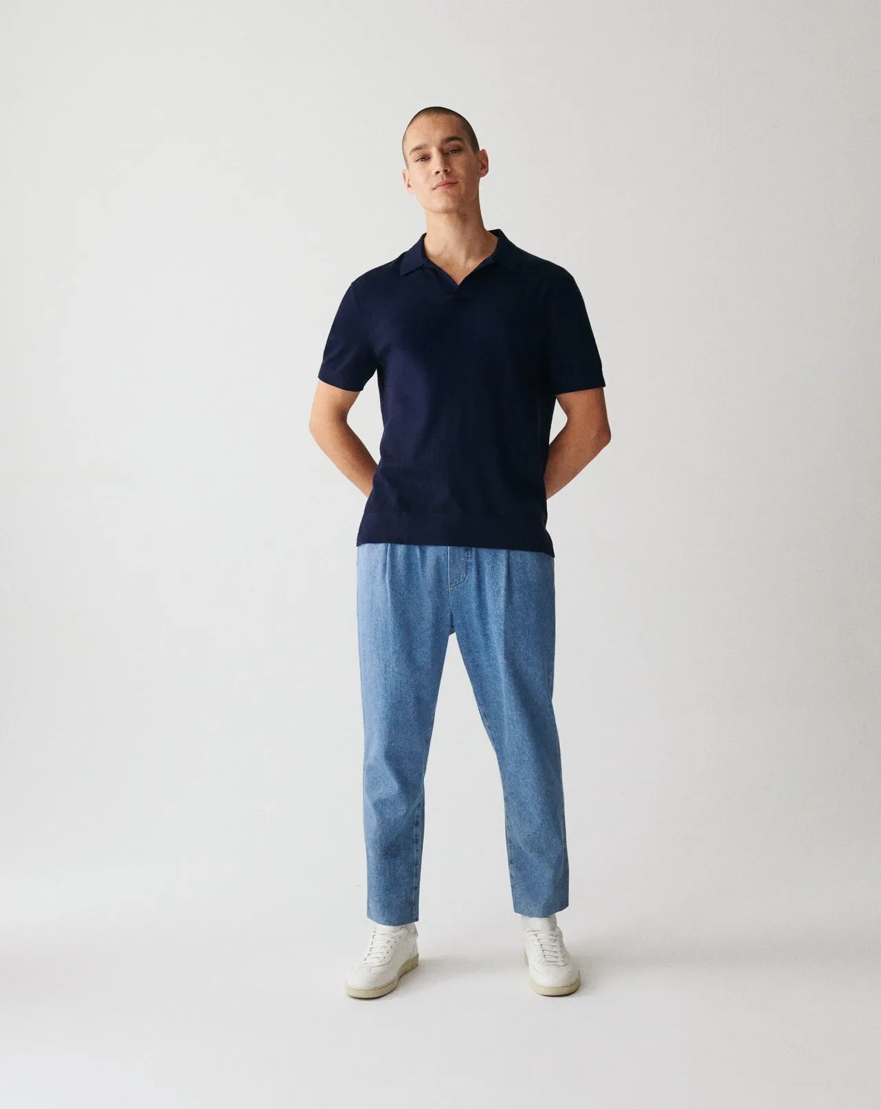 Extrafine polo shirt without buttons Eric Bompard