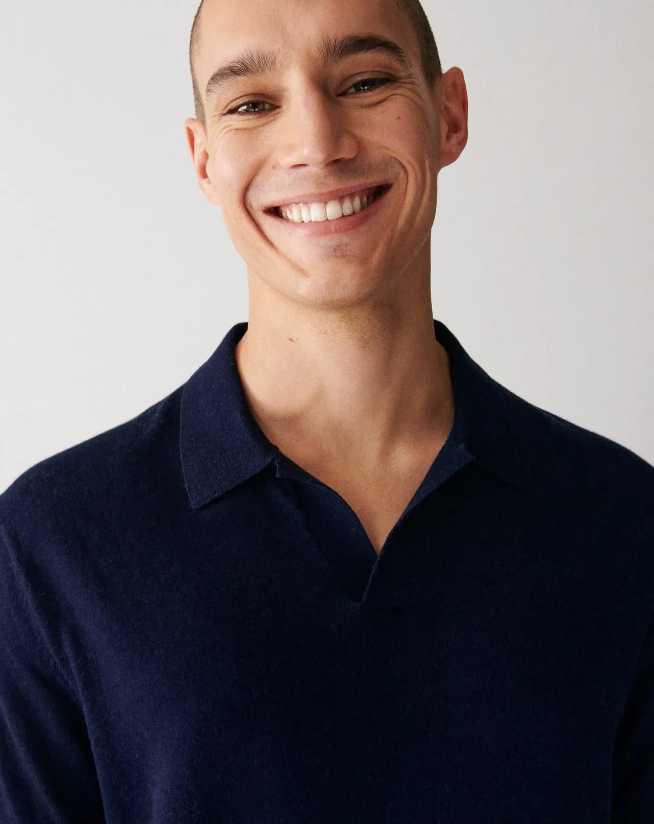 Extrafine polo shirt without buttons Eric Bompard