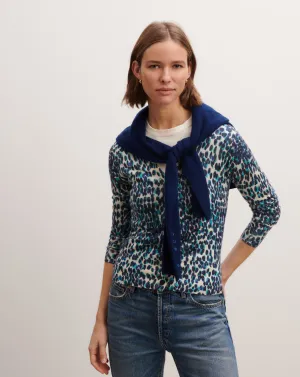 Extrafine printed cardigan Eric Bompard