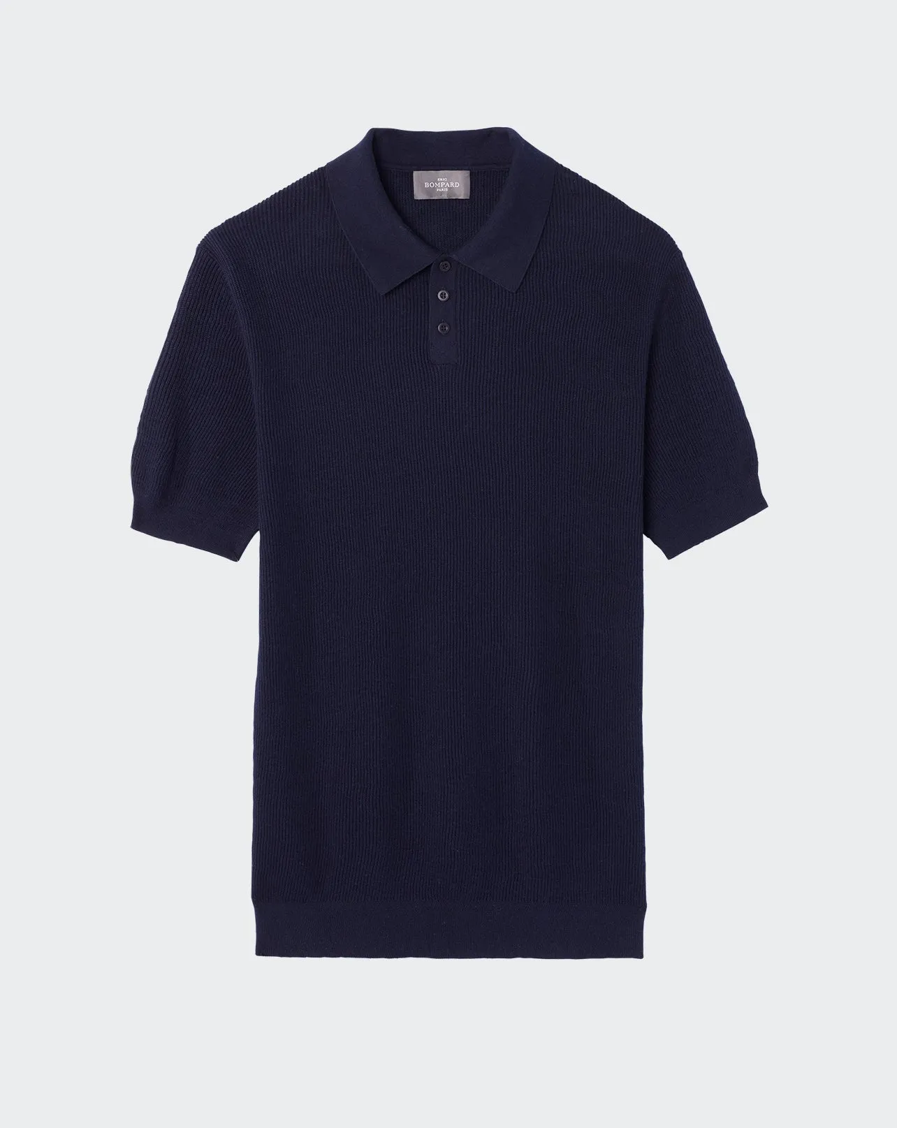 Extrafine ribbed polo shirt Eric Bompard