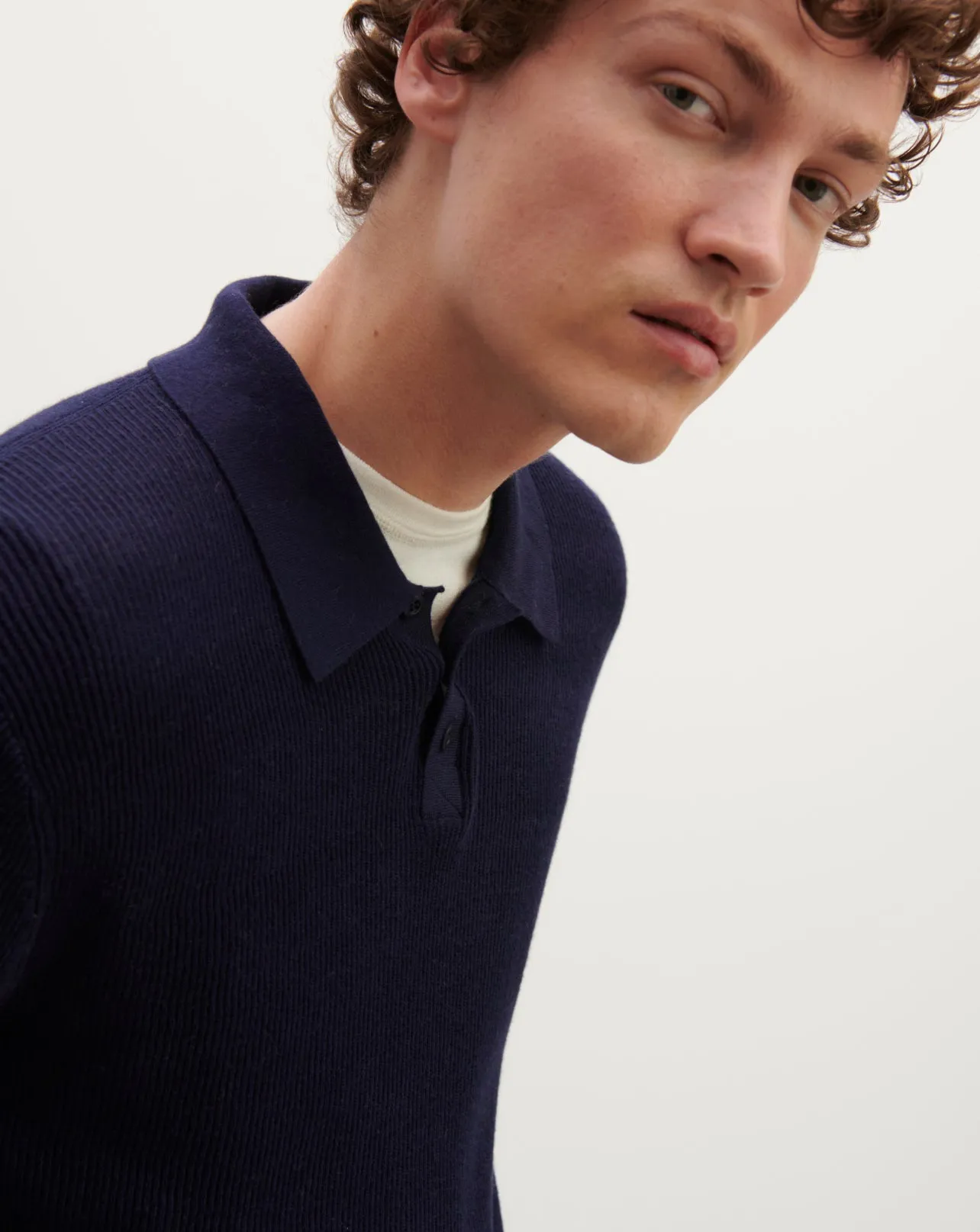 Extrafine ribbed polo shirt Eric Bompard
