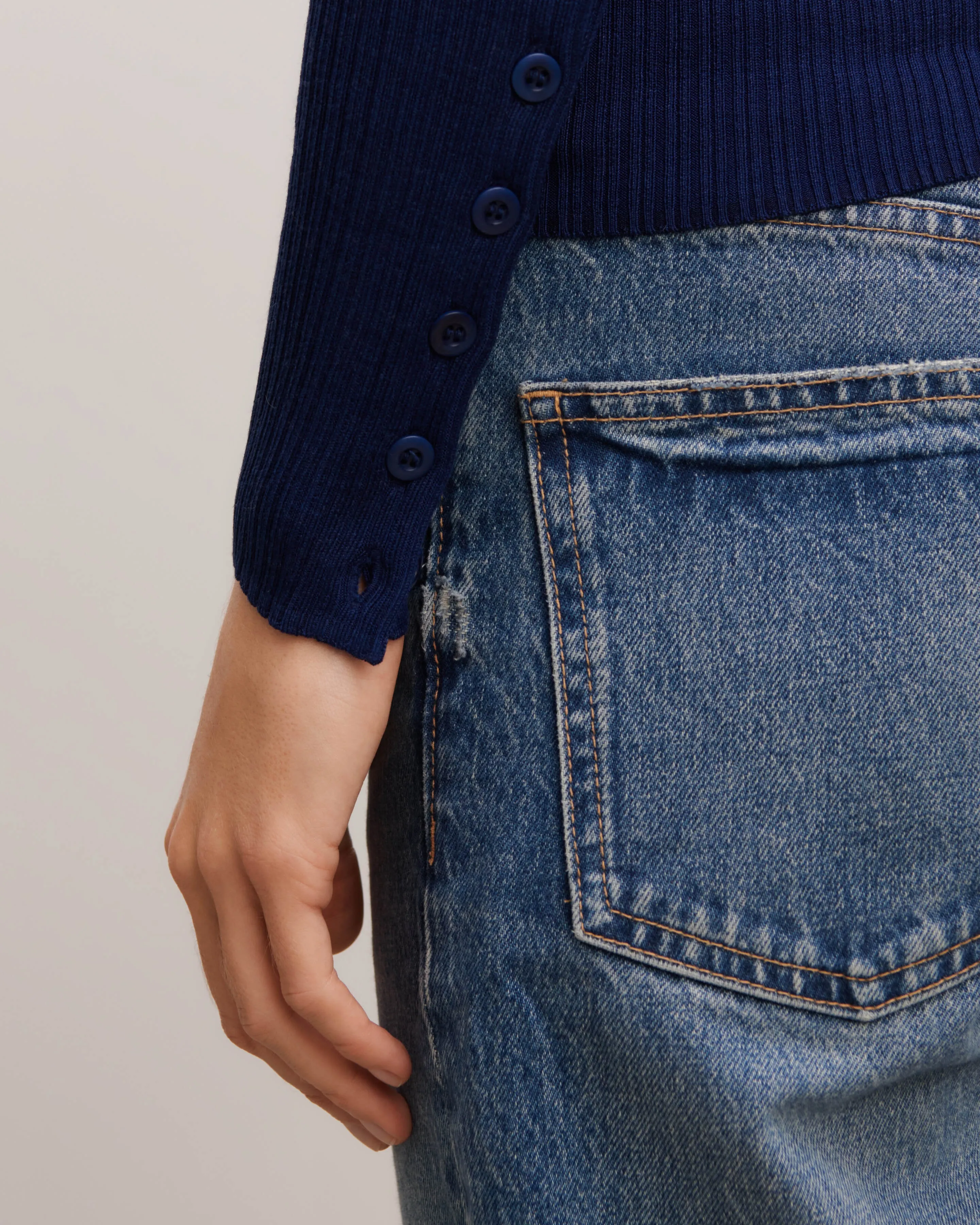 Extrafine ribbed top Eric Bompard