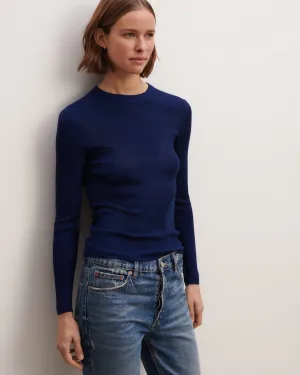 Extrafine ribbed top Eric Bompard