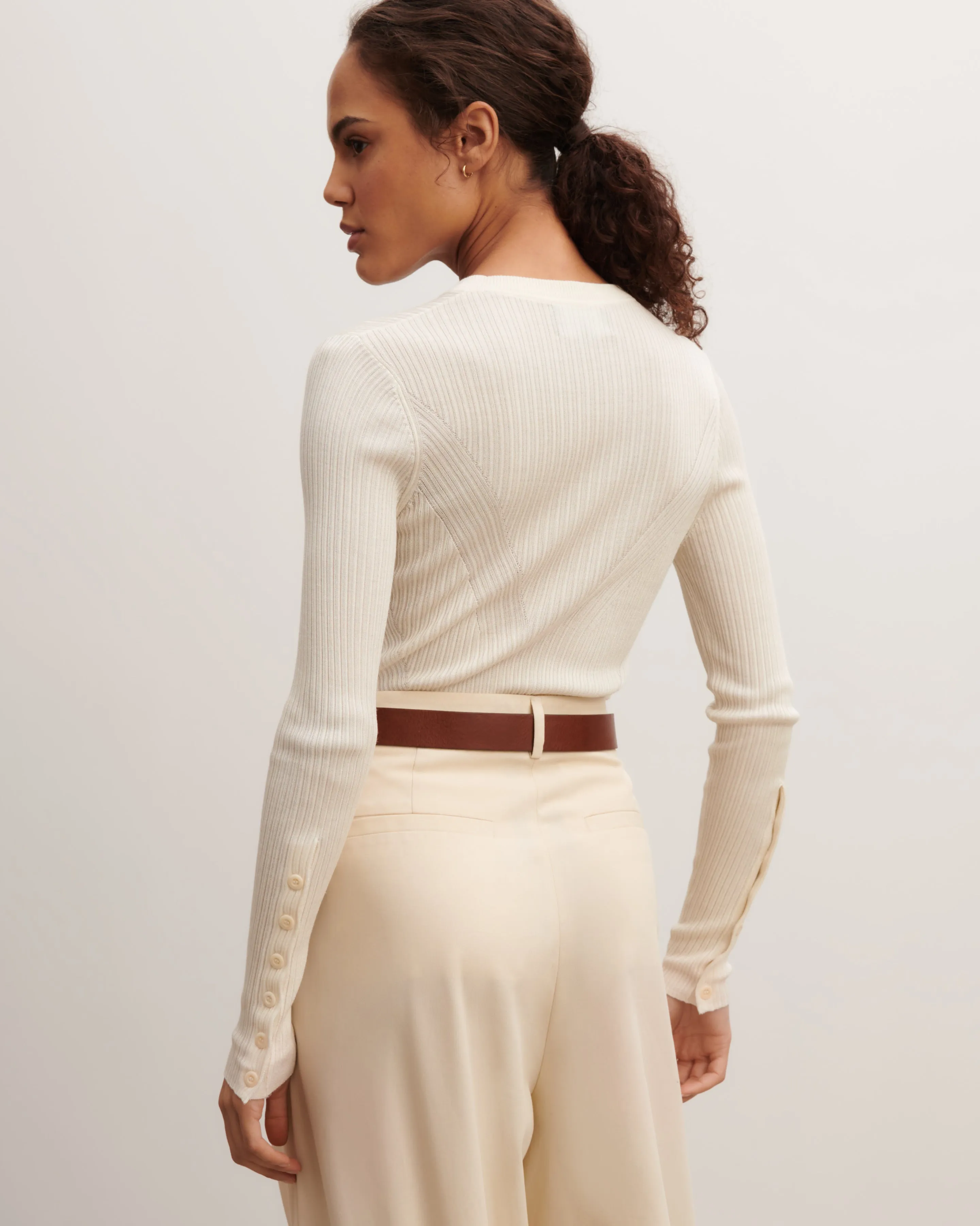 Extrafine ribbed top Eric Bompard
