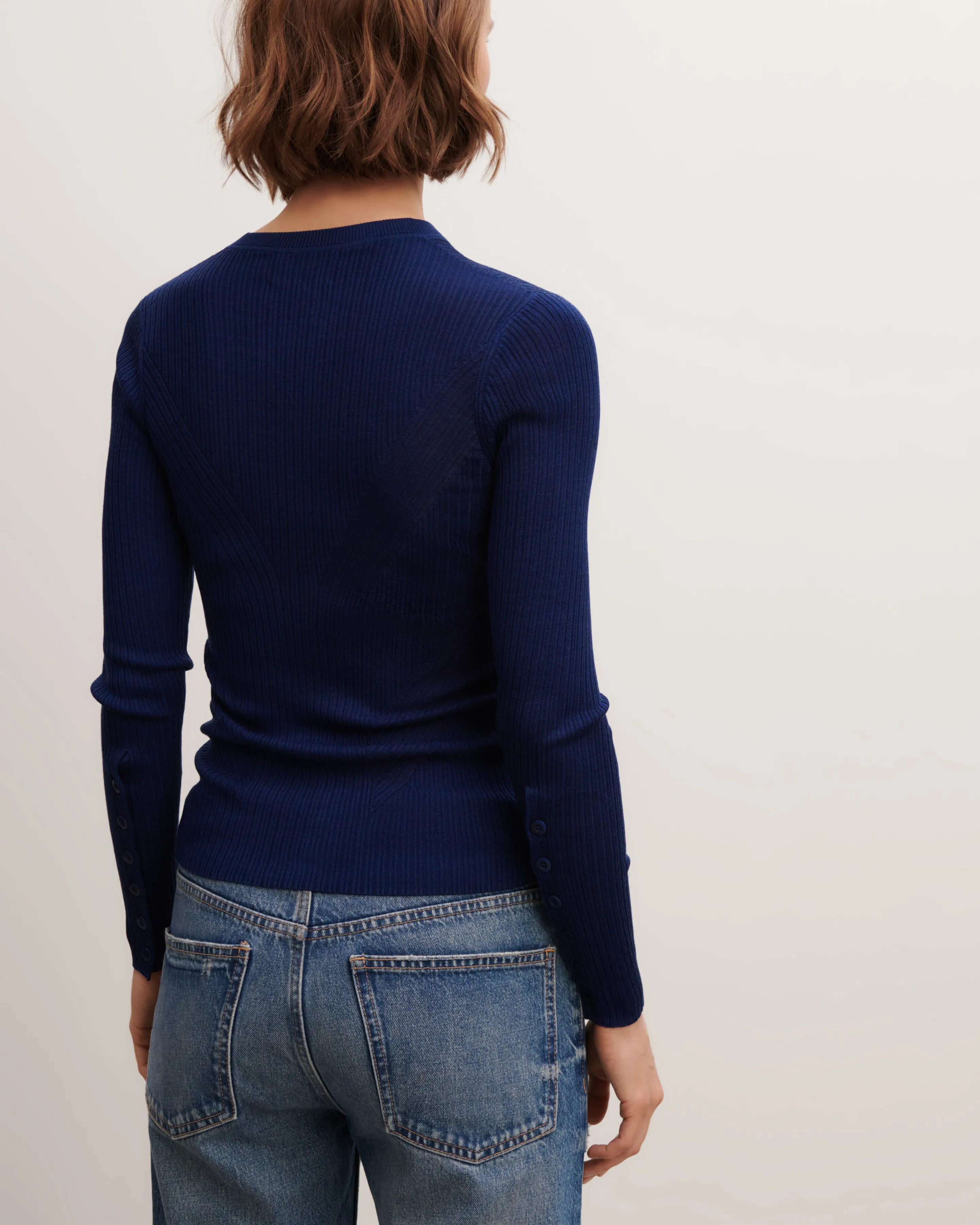 Extrafine ribbed top Eric Bompard