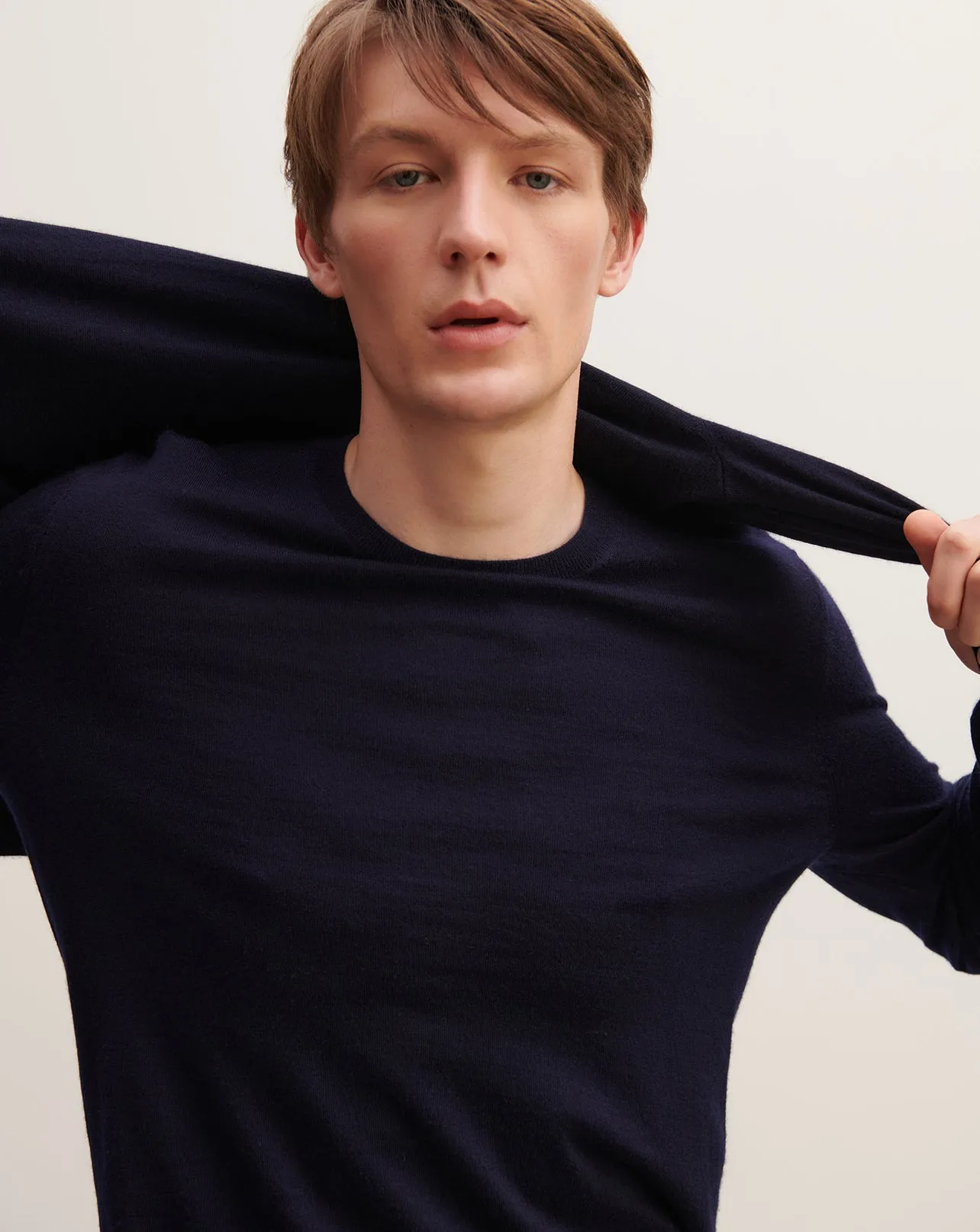 Extrafine round neck pullover Eric Bompard