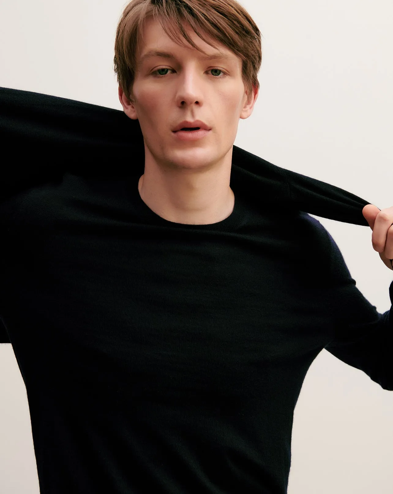 Extrafine round neck pullover Eric Bompard