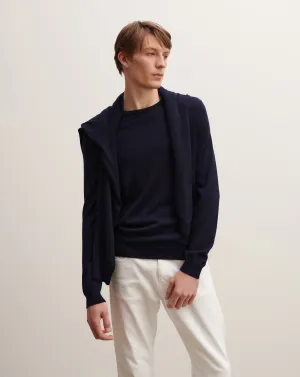 Extrafine round neck pullover Eric Bompard