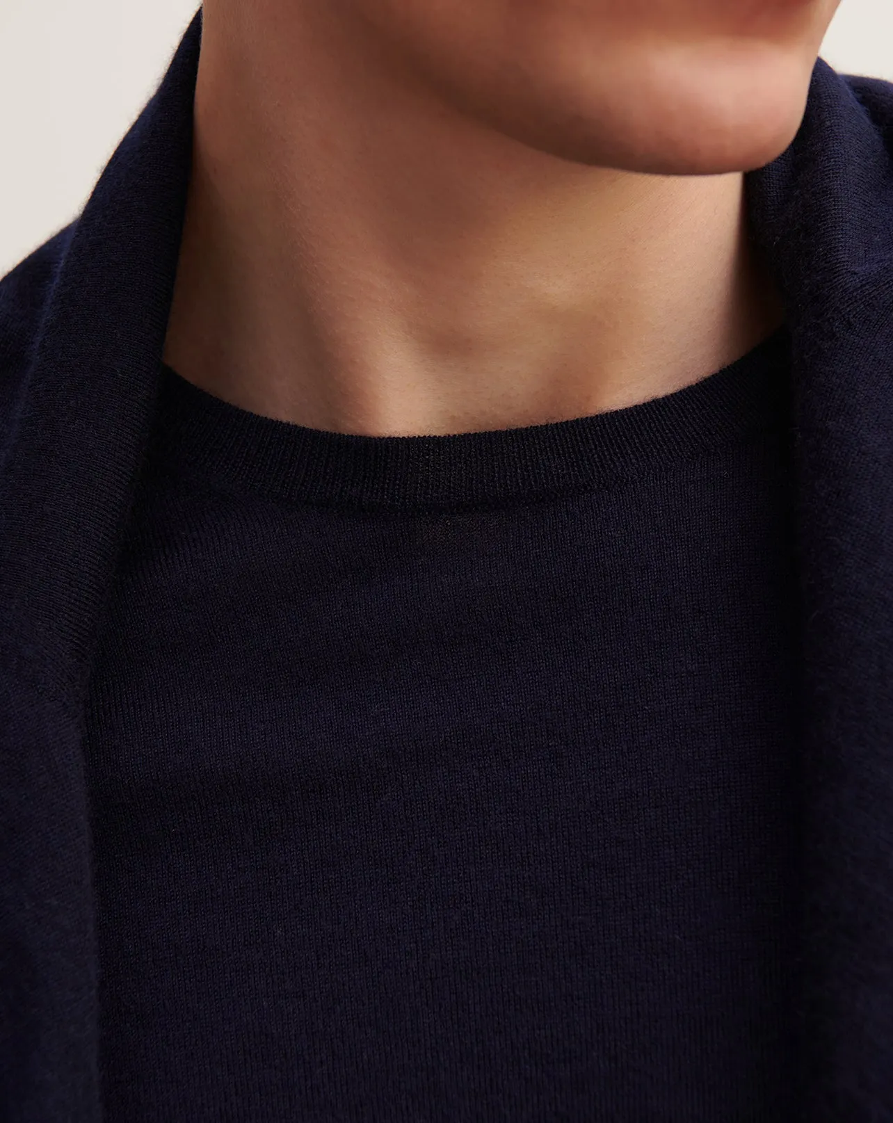 Extrafine round neck pullover Eric Bompard