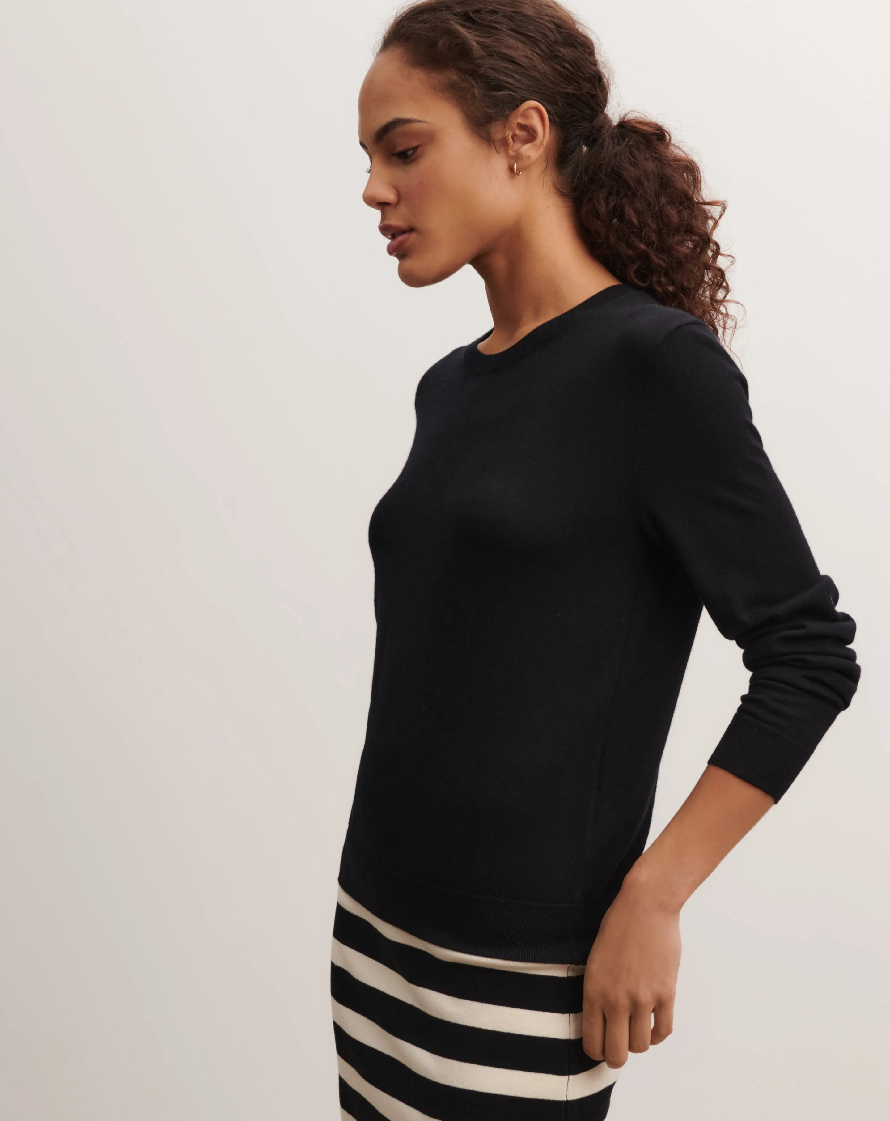 Extrafine round neck pullover Eric Bompard