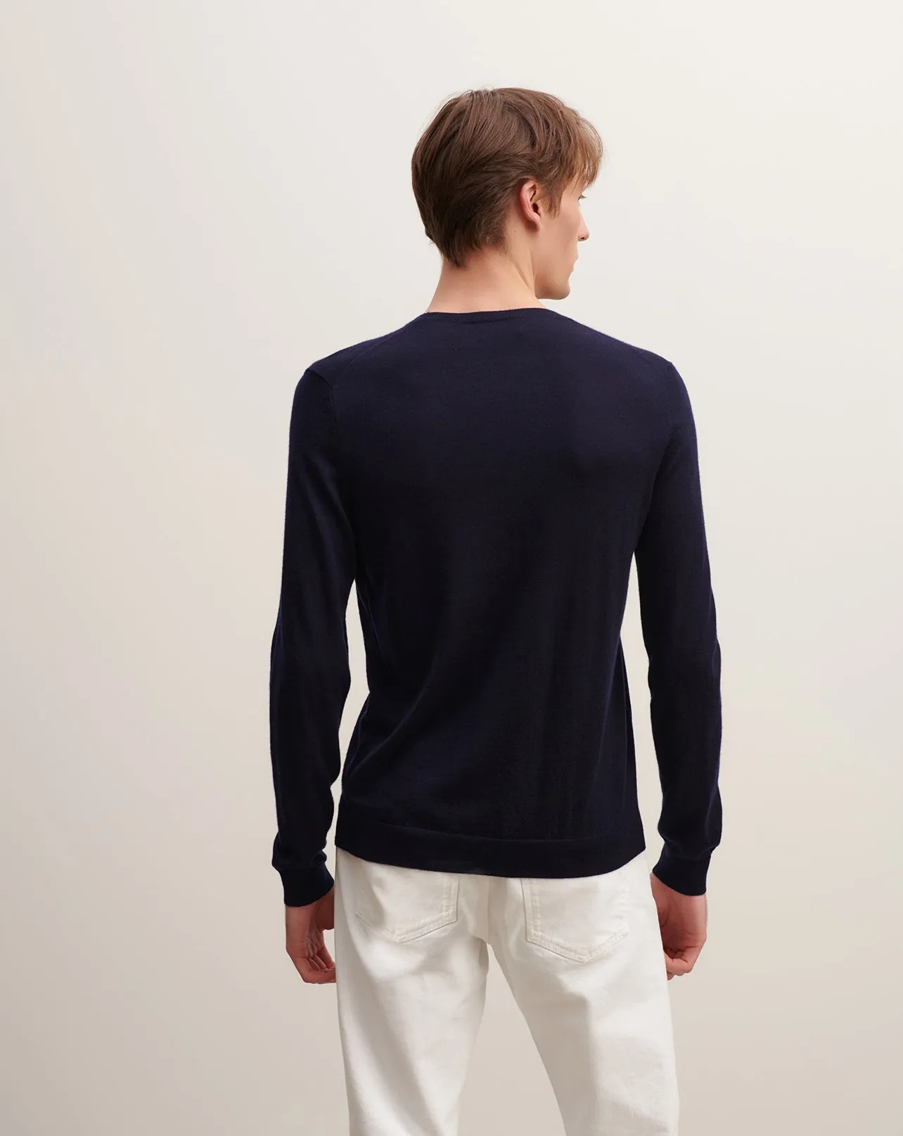 Extrafine round neck pullover Eric Bompard