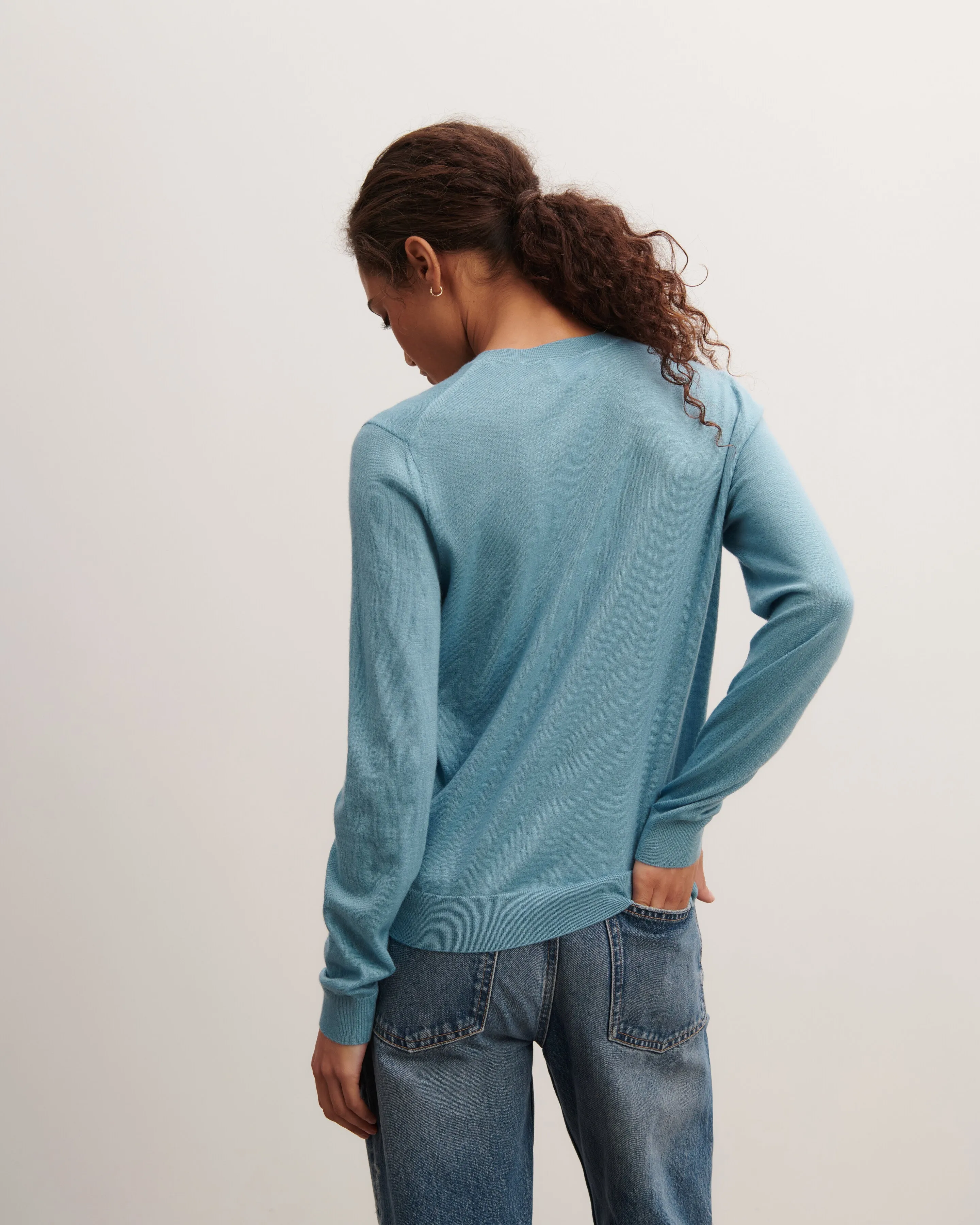 Extrafine round neck pullover Eric Bompard