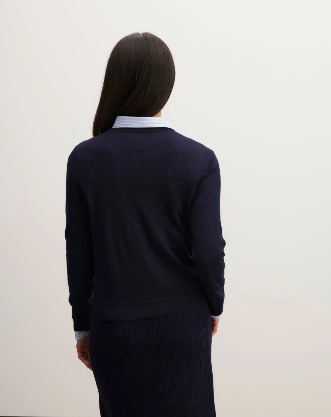 Extrafine round neck pullover Eric Bompard