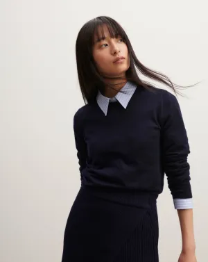 Extrafine round neck pullover Eric Bompard