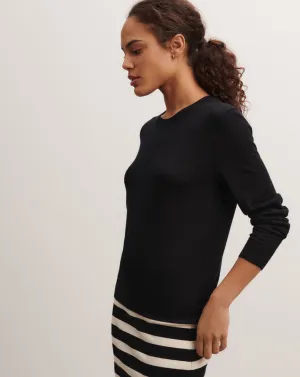 Extrafine round neck pullover Eric Bompard