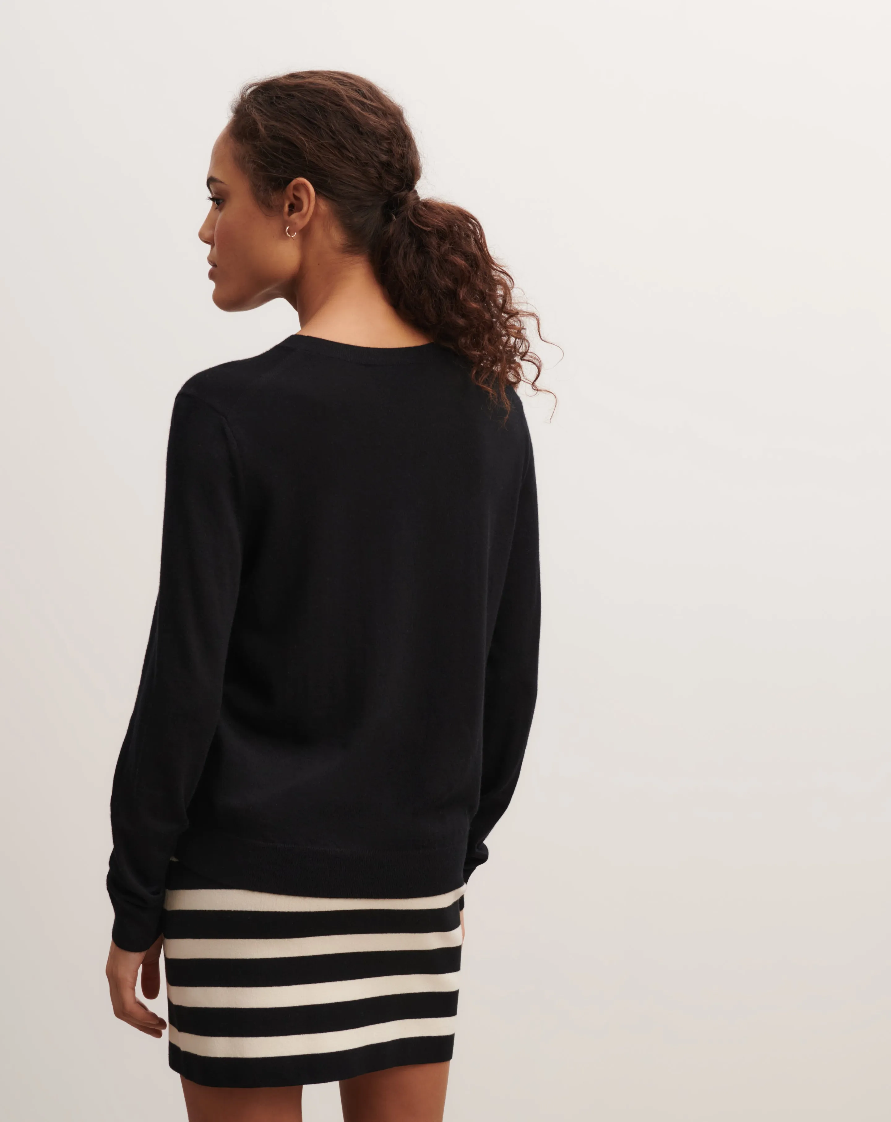 Extrafine round neck pullover Eric Bompard