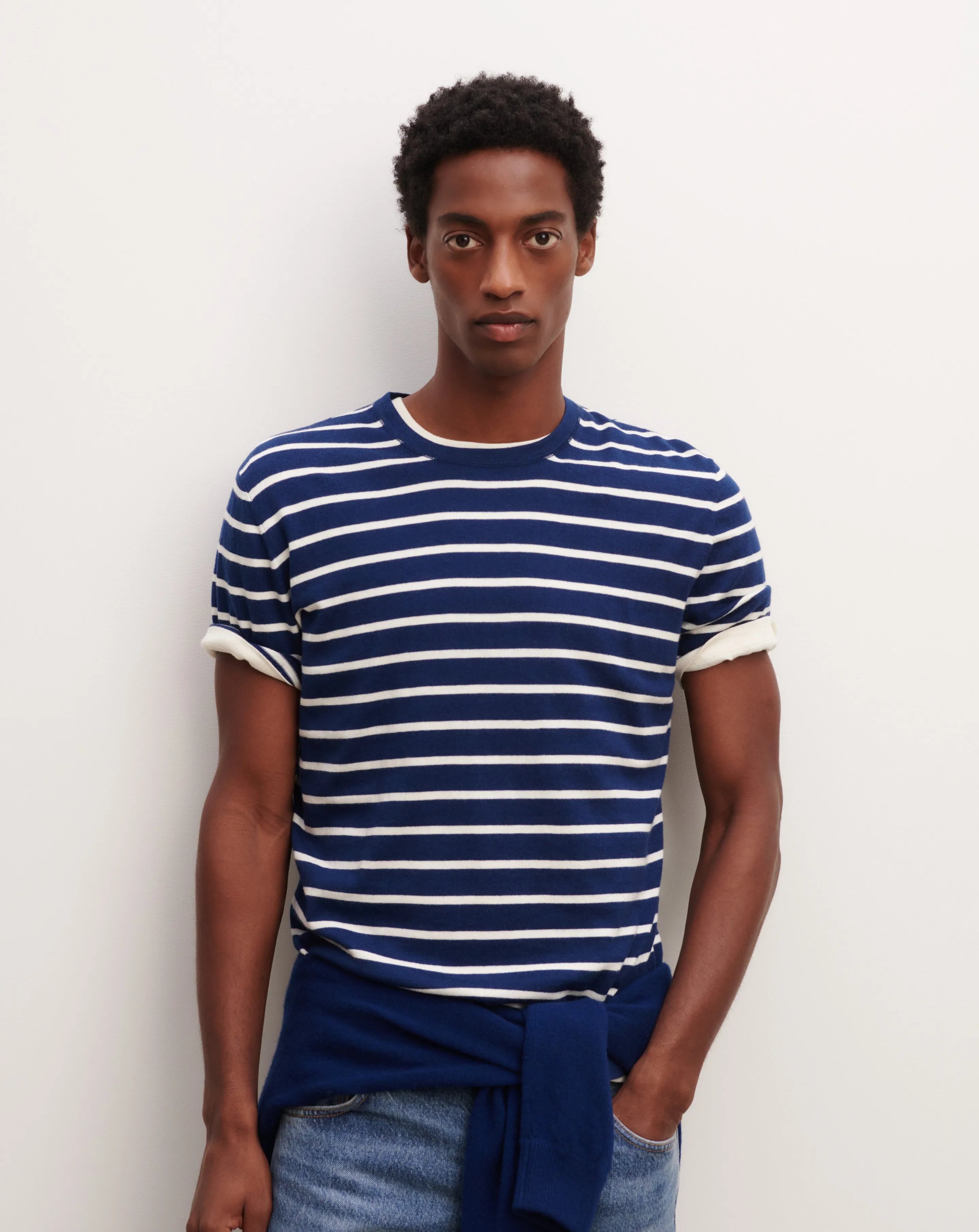 Extrafine striped T-shirt Eric Bompard
