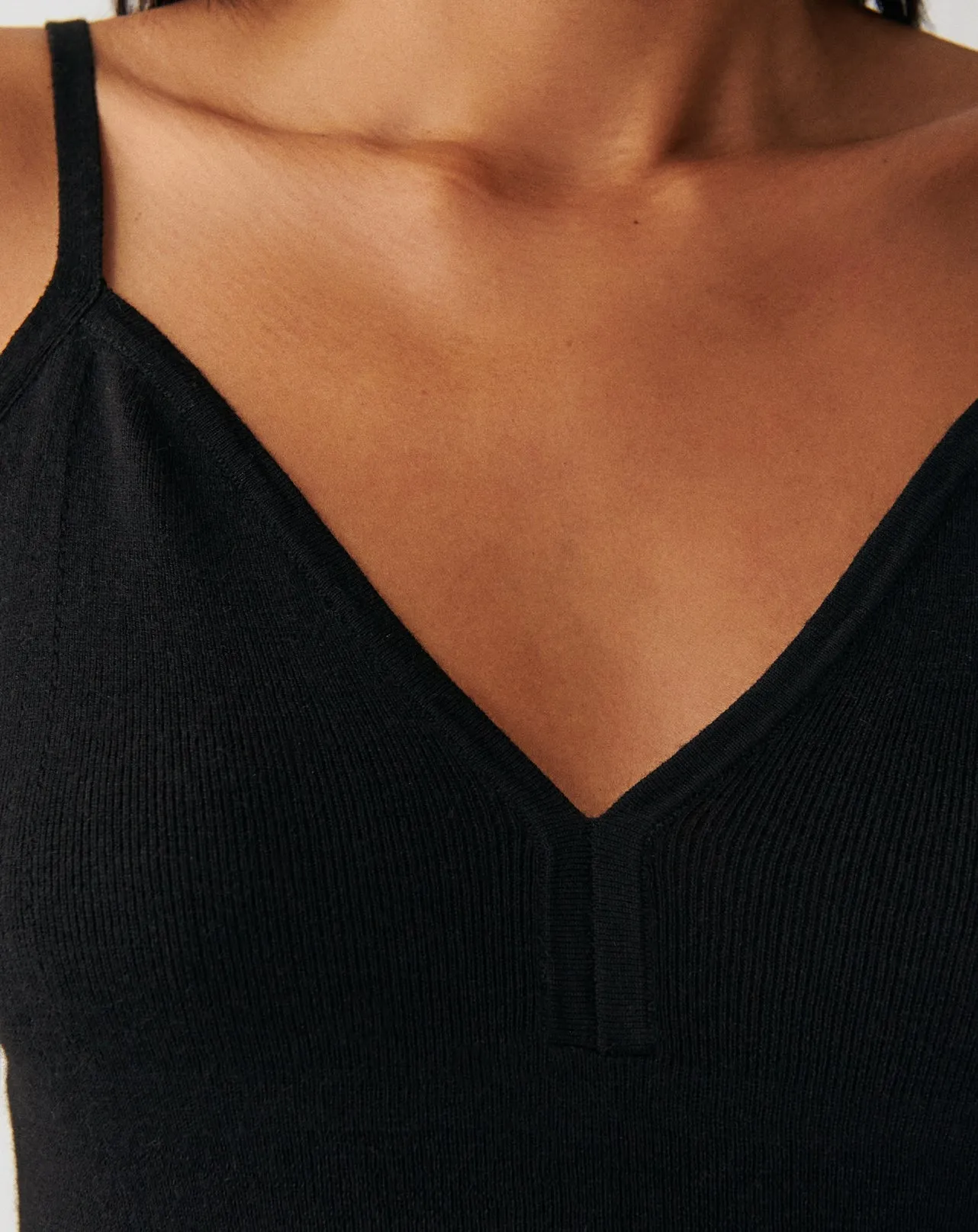 Extrafine tank top with thin straps Eric Bompard