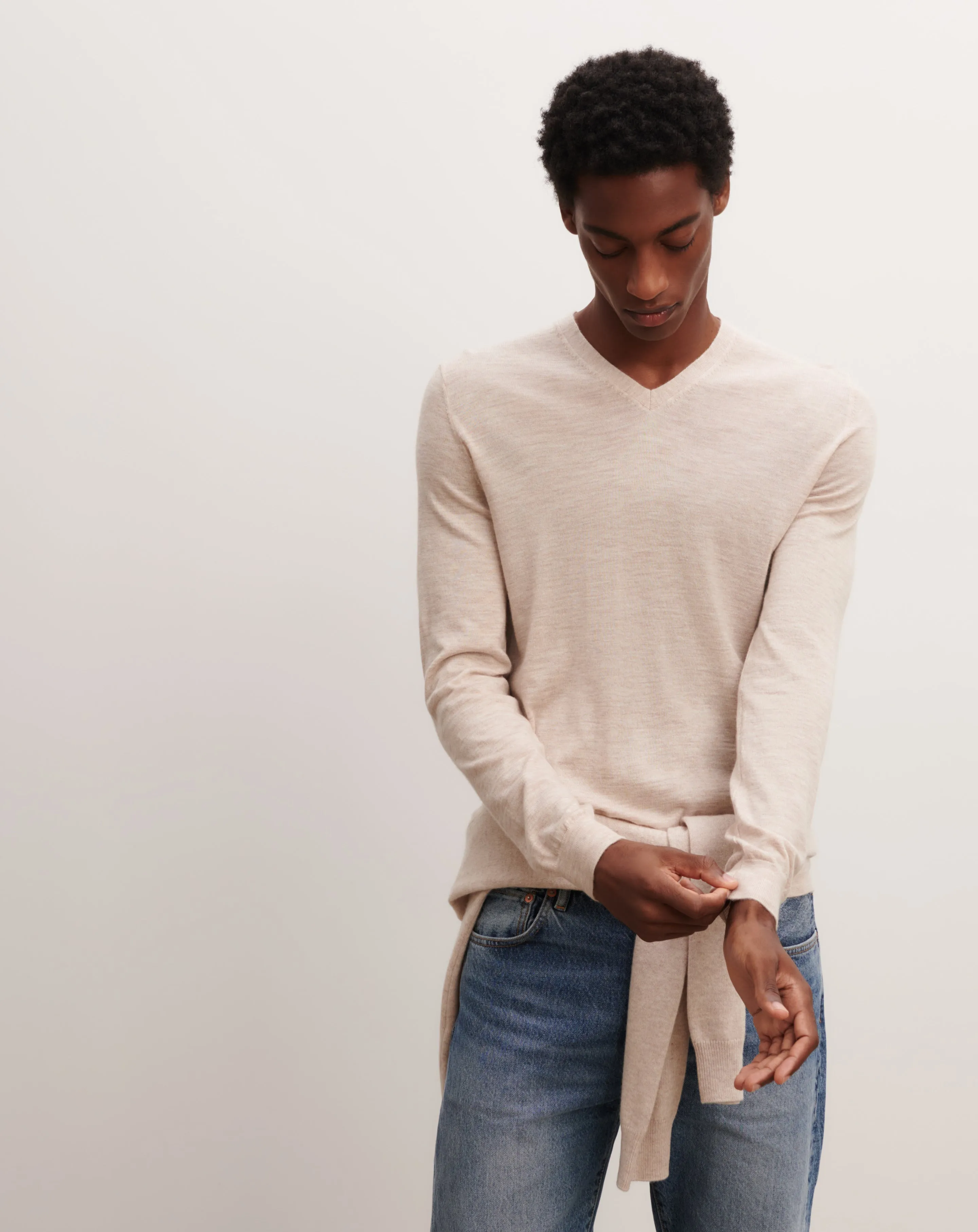 Extrafine V-neck pullover Eric Bompard