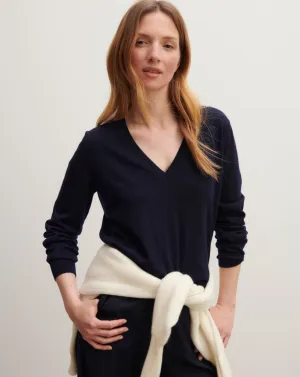 Extrafine V-neck pullover Eric Bompard