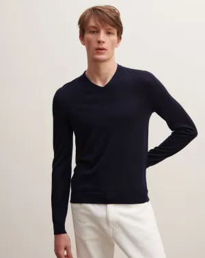 Extrafine V-neck pullover Eric Bompard