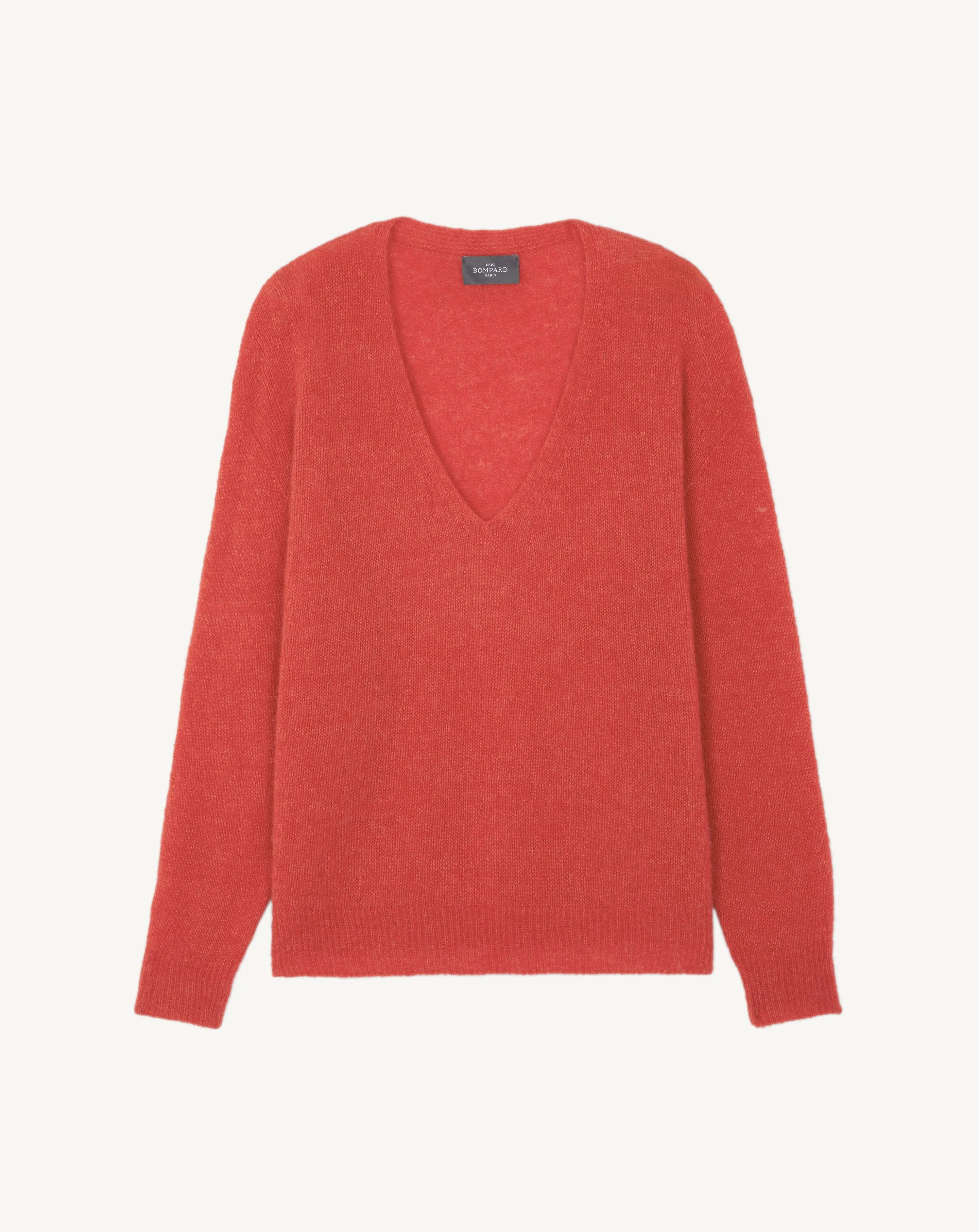 Feather-light knit V-neck Eric Bompard