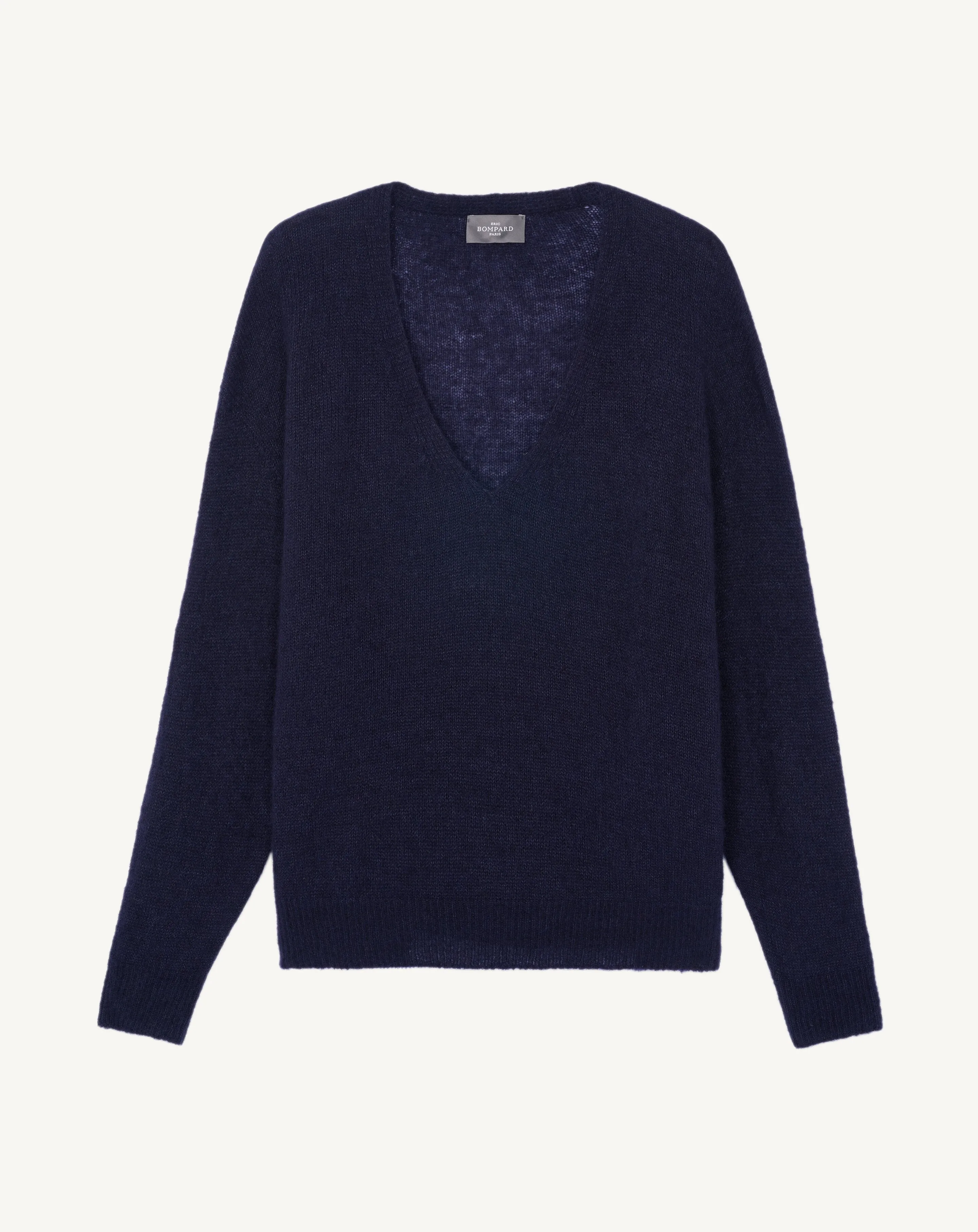 Feather-light knit V-neck Eric Bompard