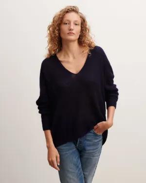 Feather-light knit V-neck Eric Bompard