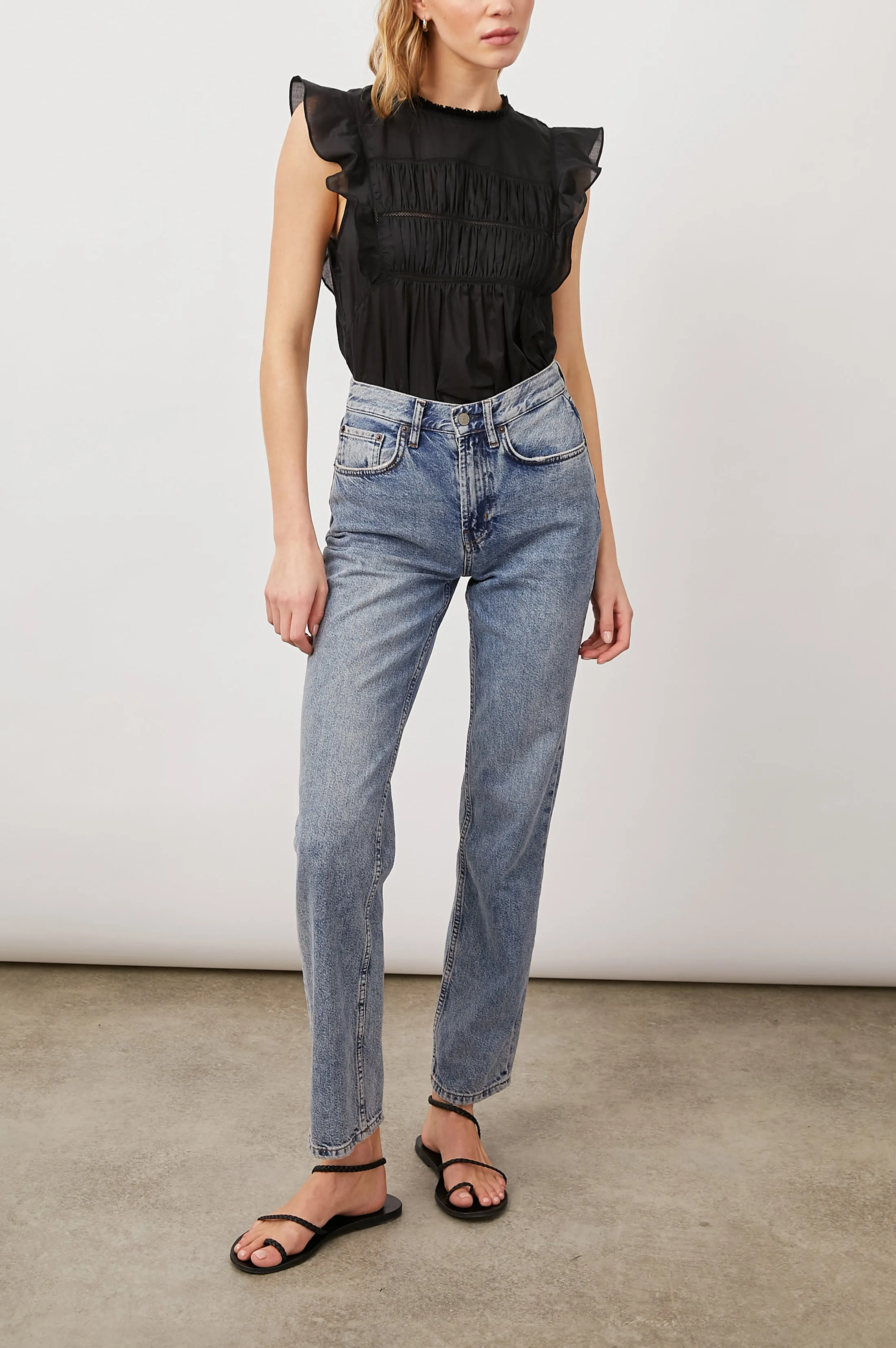FILOMENA TOP - TRUE BLACK Rails