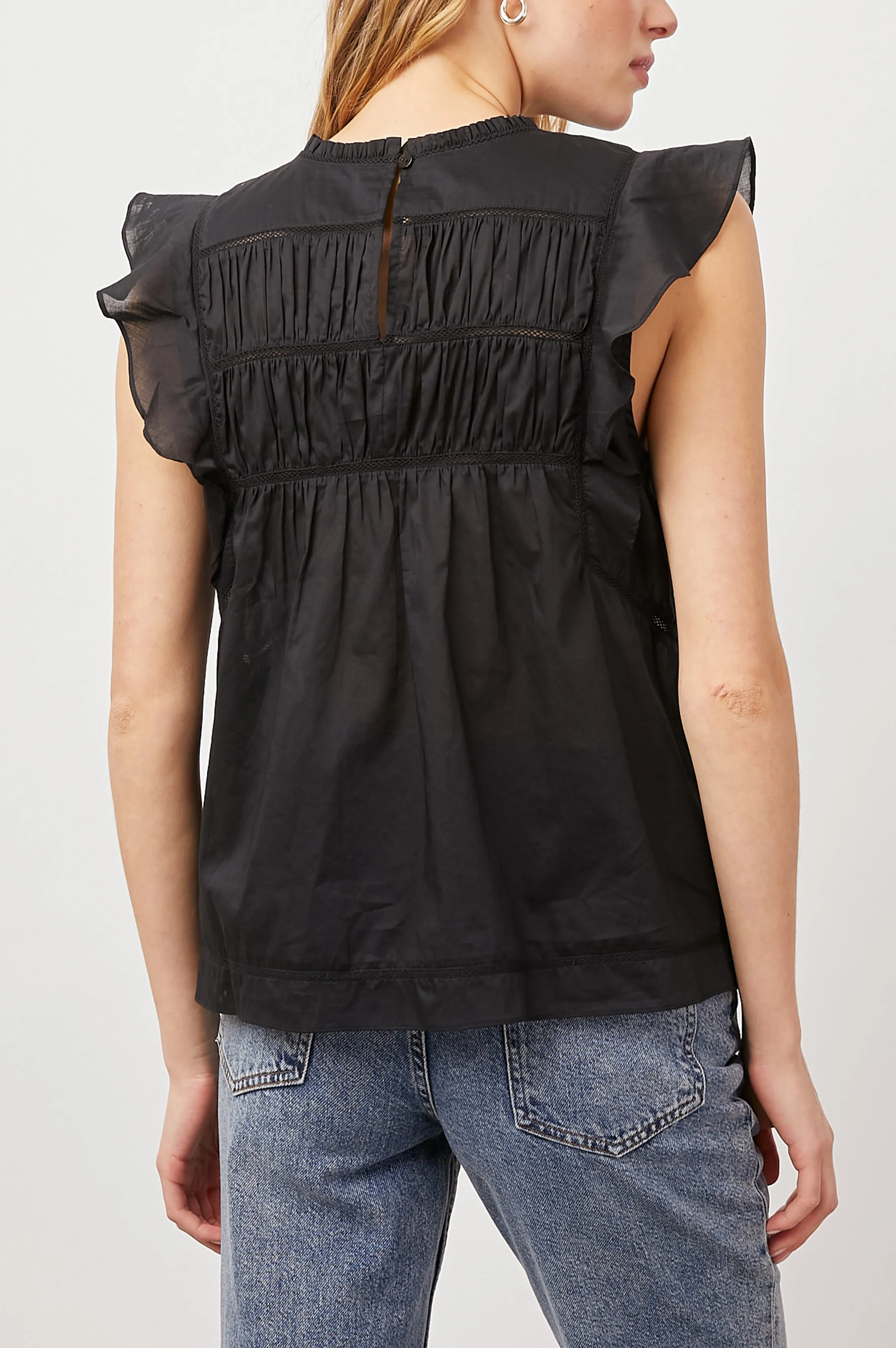 FILOMENA TOP - TRUE BLACK Rails