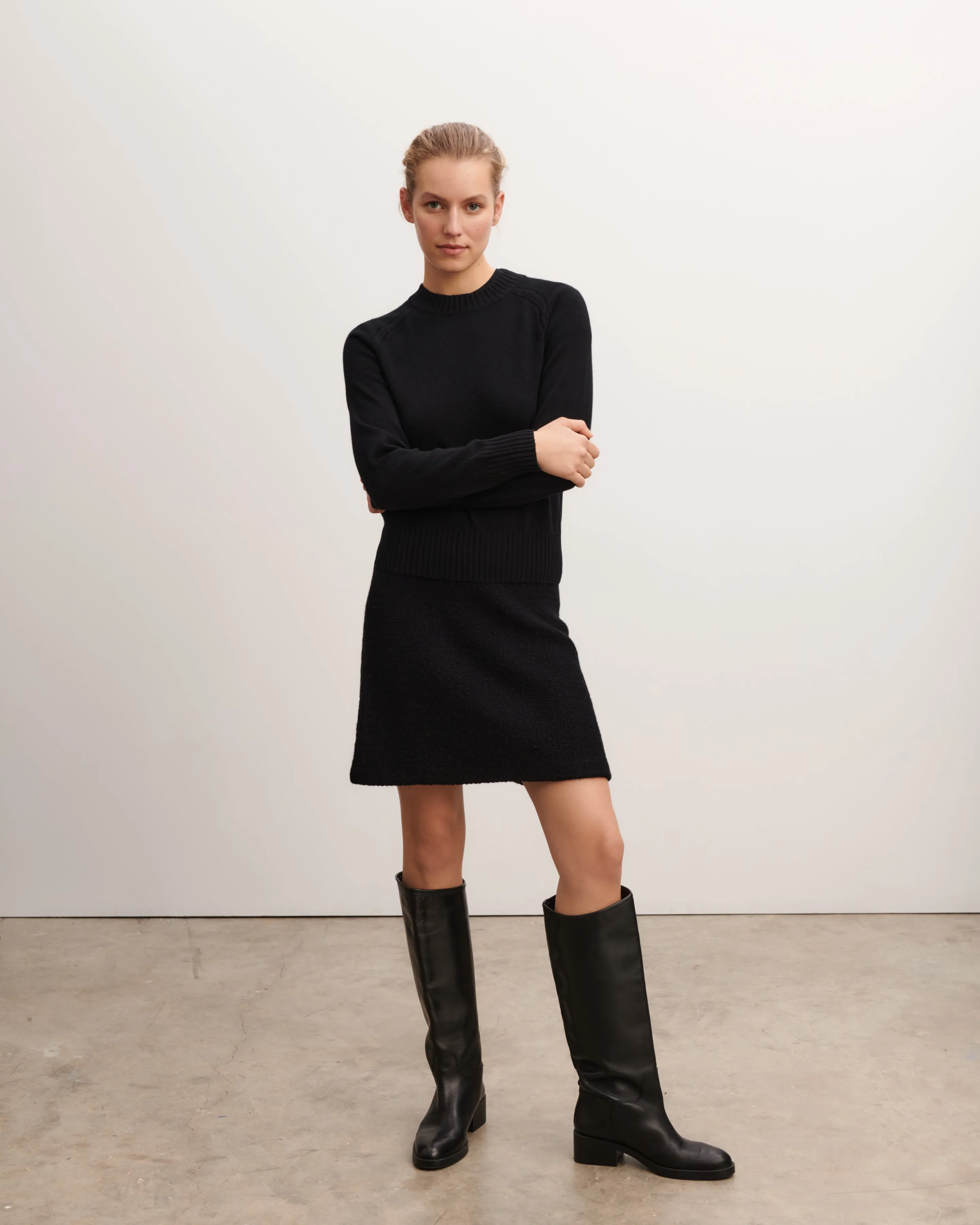 Fitted round neck pullover Eric Bompard