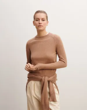 Fitted round neck pullover Eric Bompard