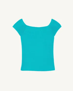Fitted top in plain knit Eric Bompard