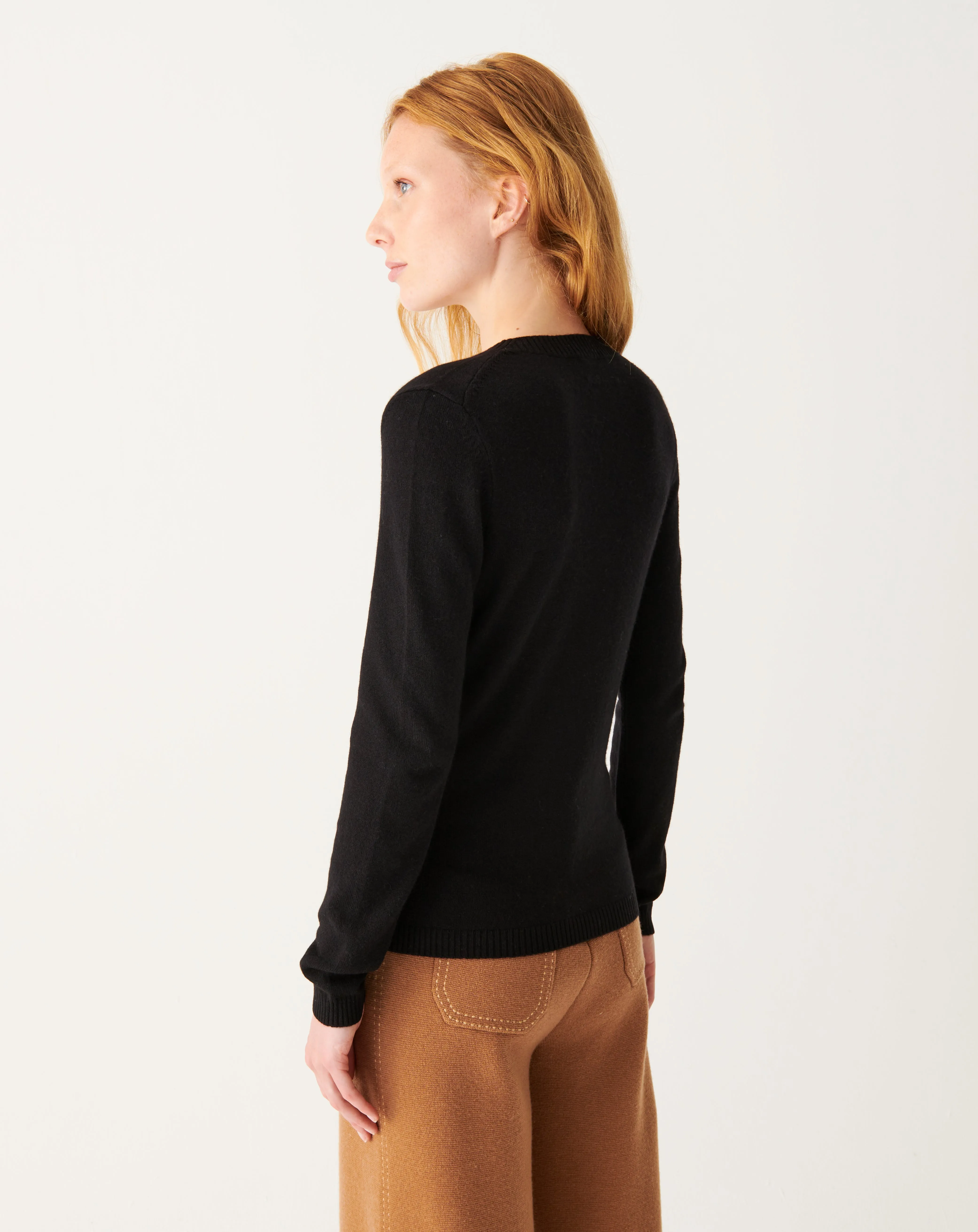 Fitted V-neck jumper Eric Bompard