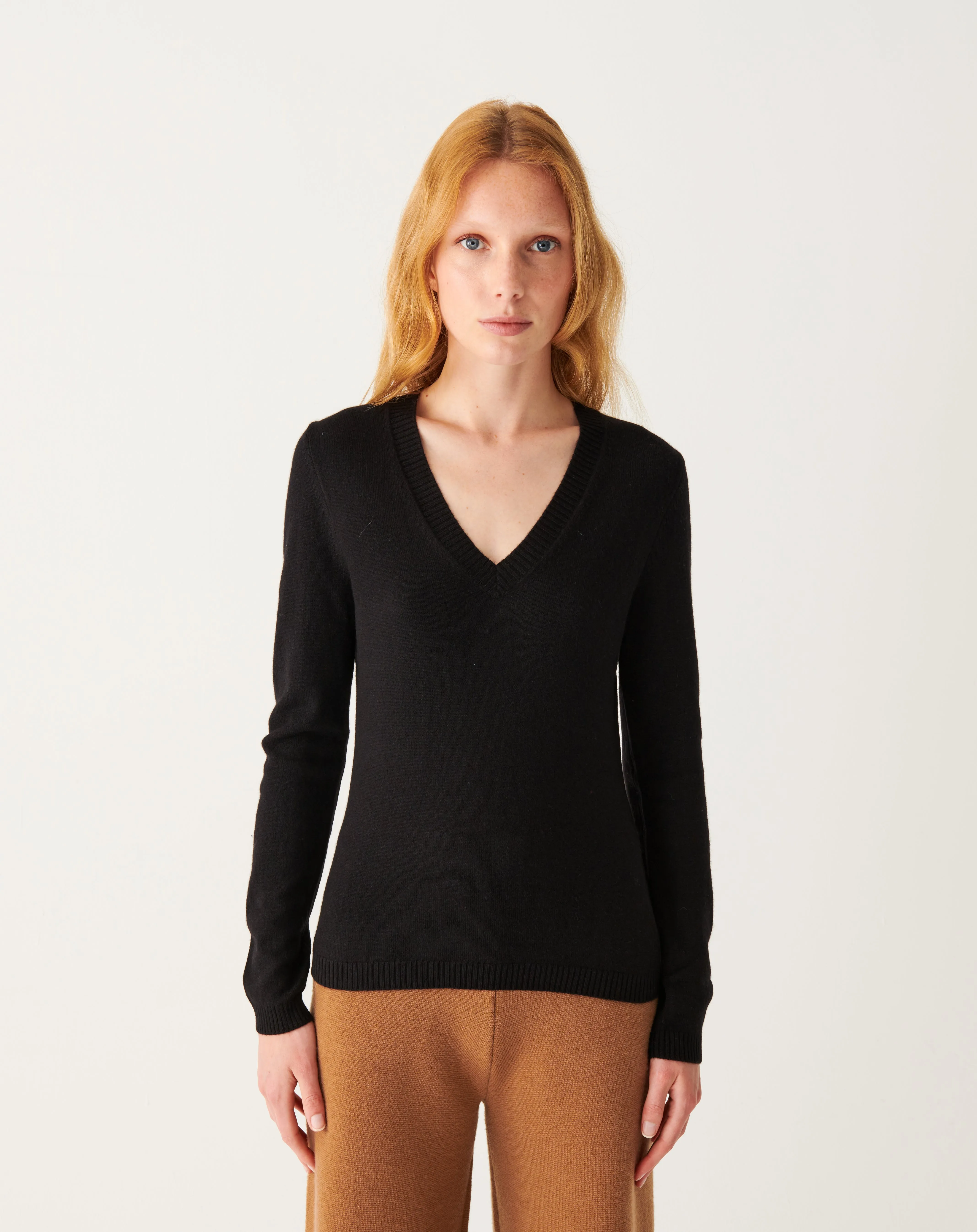 Fitted V-neck jumper Eric Bompard