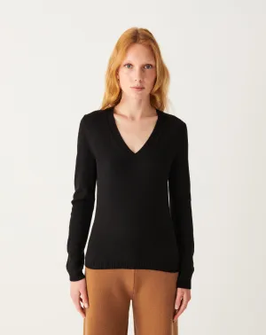 Fitted V-neck jumper Eric Bompard