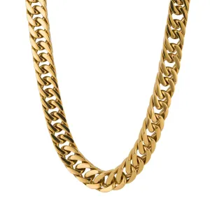 Fred Bennett Stainless Steel Mens Chain N4563 - 14ct Gold Plated