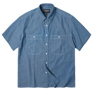 Frizmworks Chambray Big Pocket Half Shirt Blue Blue