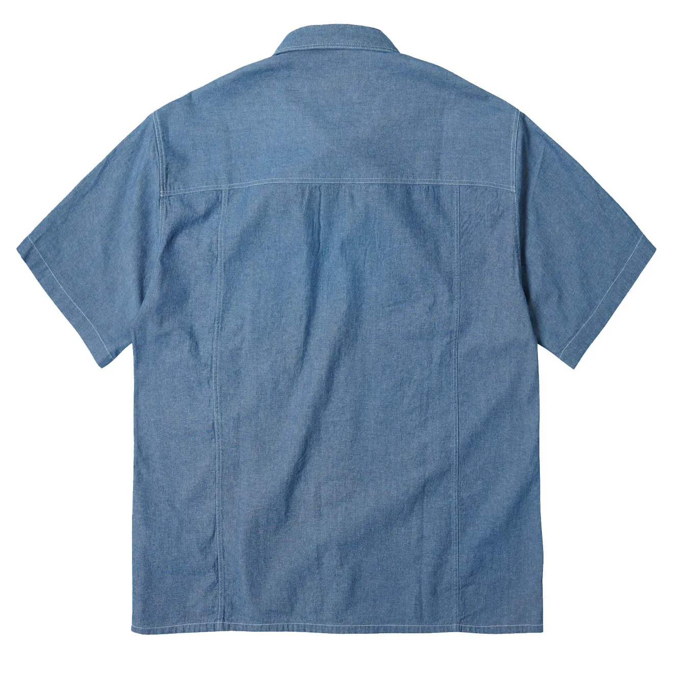 Frizmworks Chambray Big Pocket Half Shirt Blue Blue