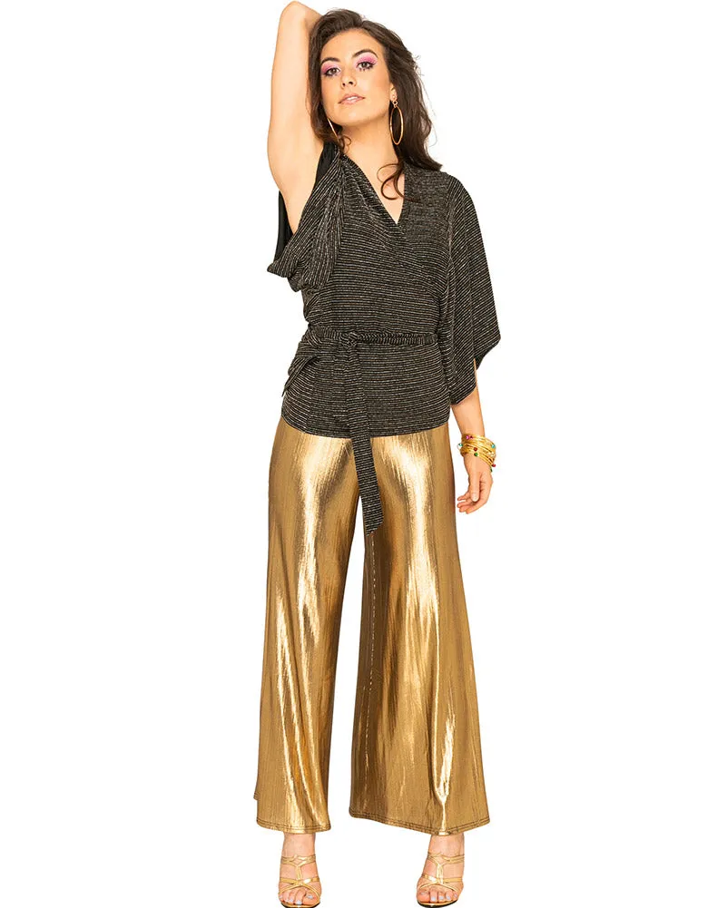 Funky Gold 70s Womens Palazzo Pants