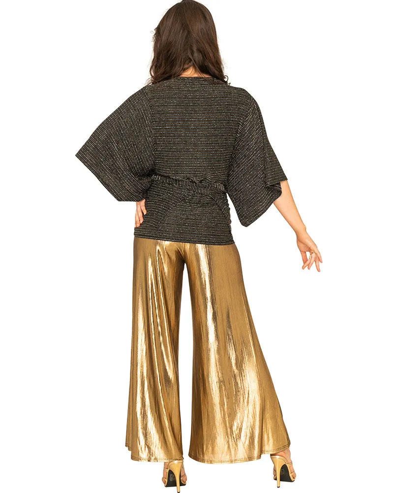 Funky Gold 70s Womens Palazzo Pants