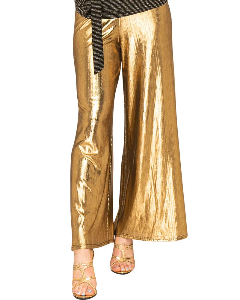 Funky Gold 70s Womens Palazzo Pants