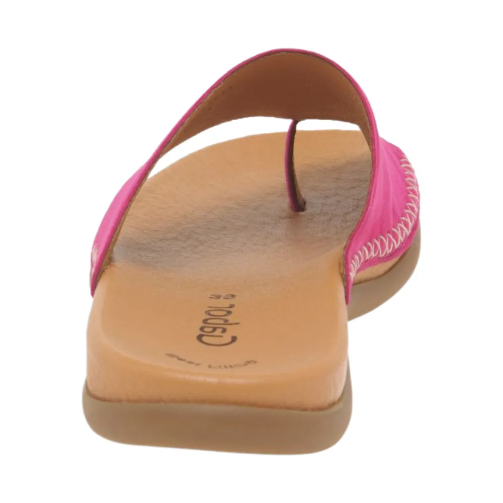 Gabor Lanzarote 63.700-10 Womens Slip On Toe Post Sandal
