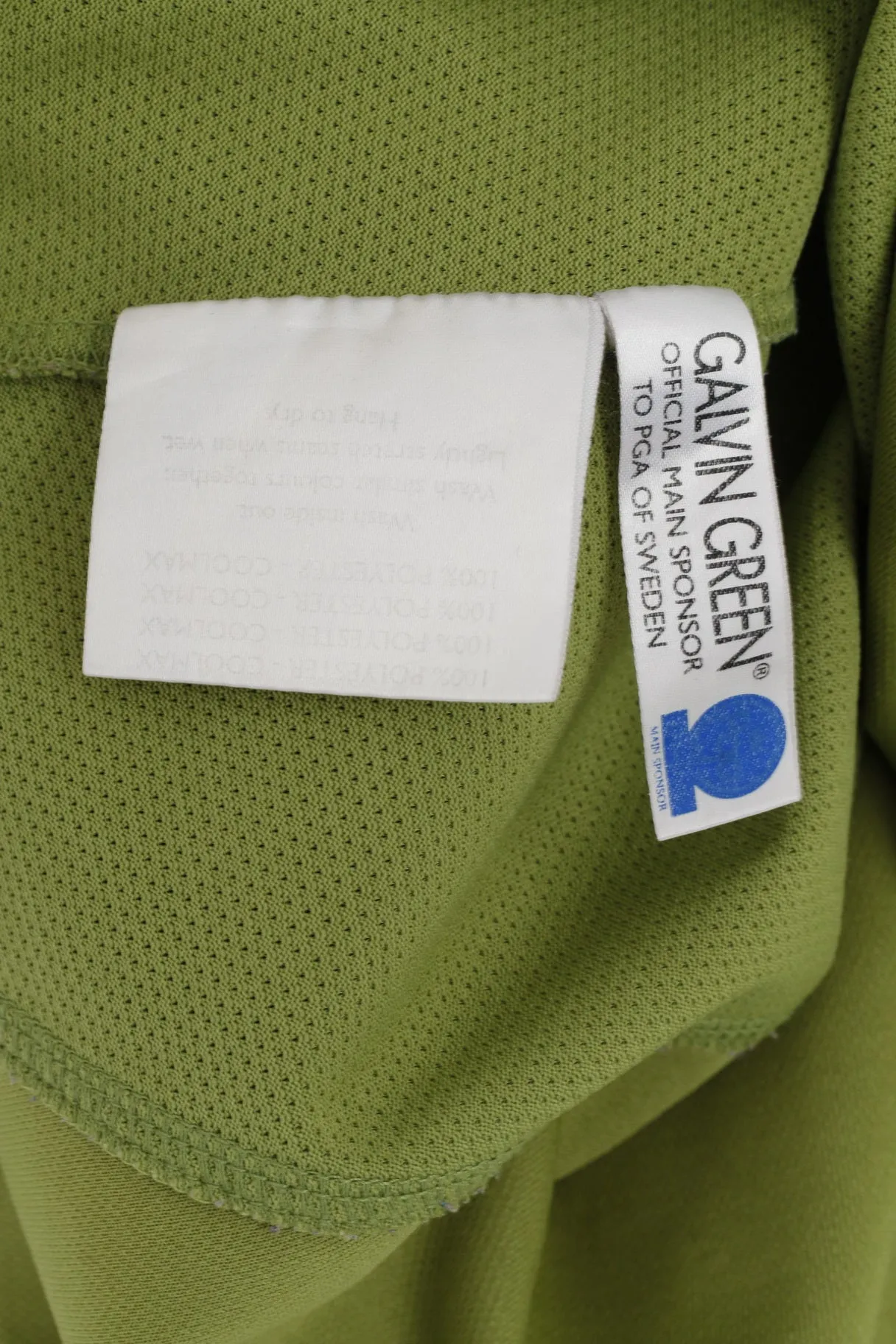 Galvin Green Womens 44 XL Shirt Green Coolmax Zip Neck Active Top