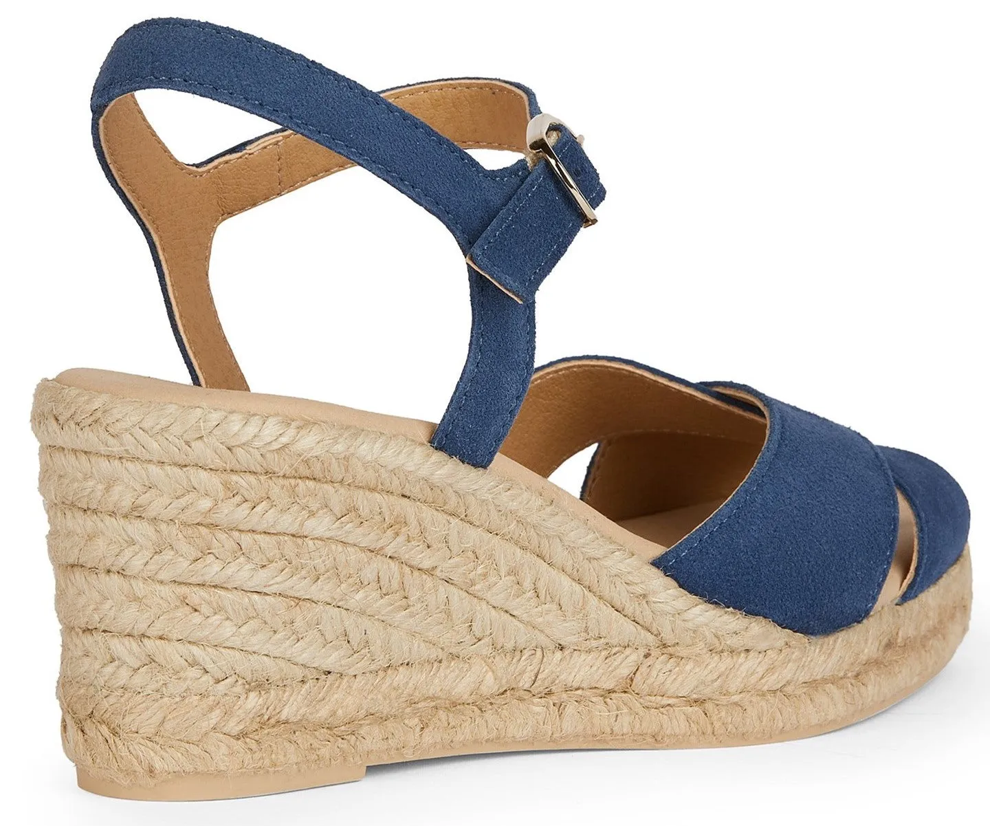 Geox D Gelsa Low C Womens Leather Wedge Heeled Sandal