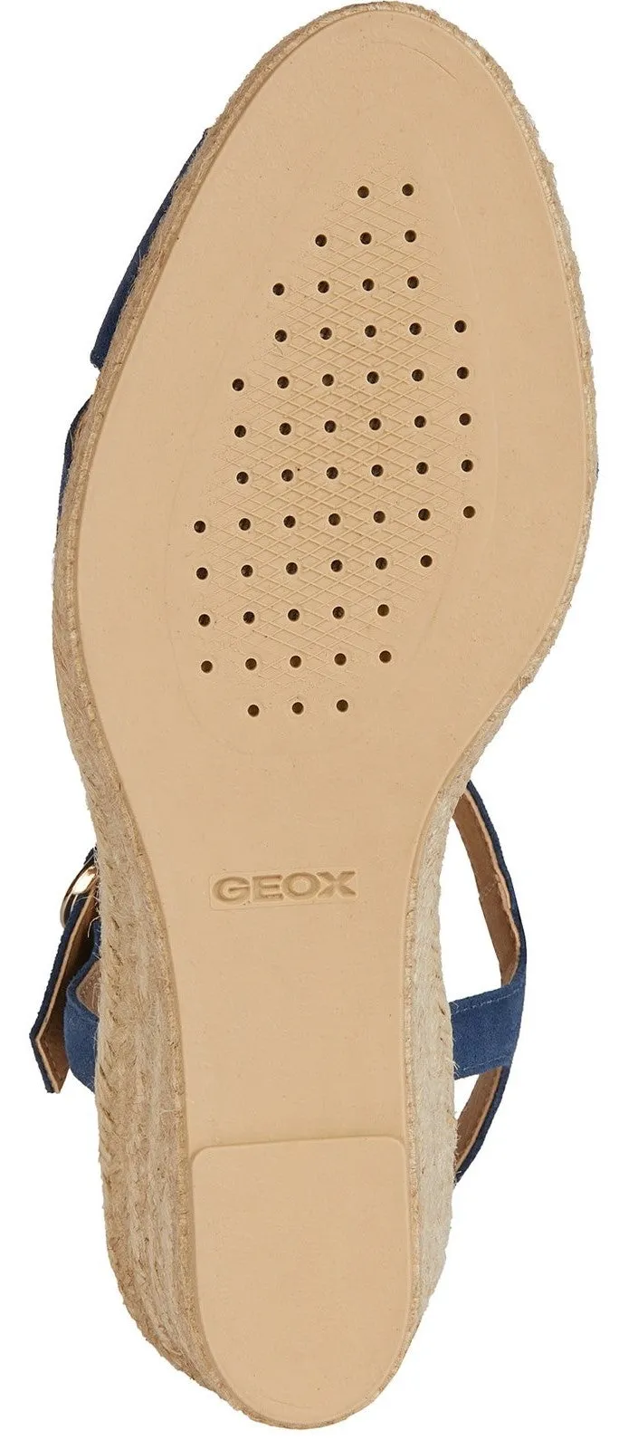 Geox D Gelsa Low C Womens Leather Wedge Heeled Sandal