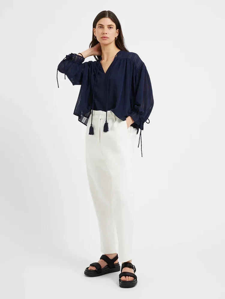 Great Plains Desert Check Blouse Navy