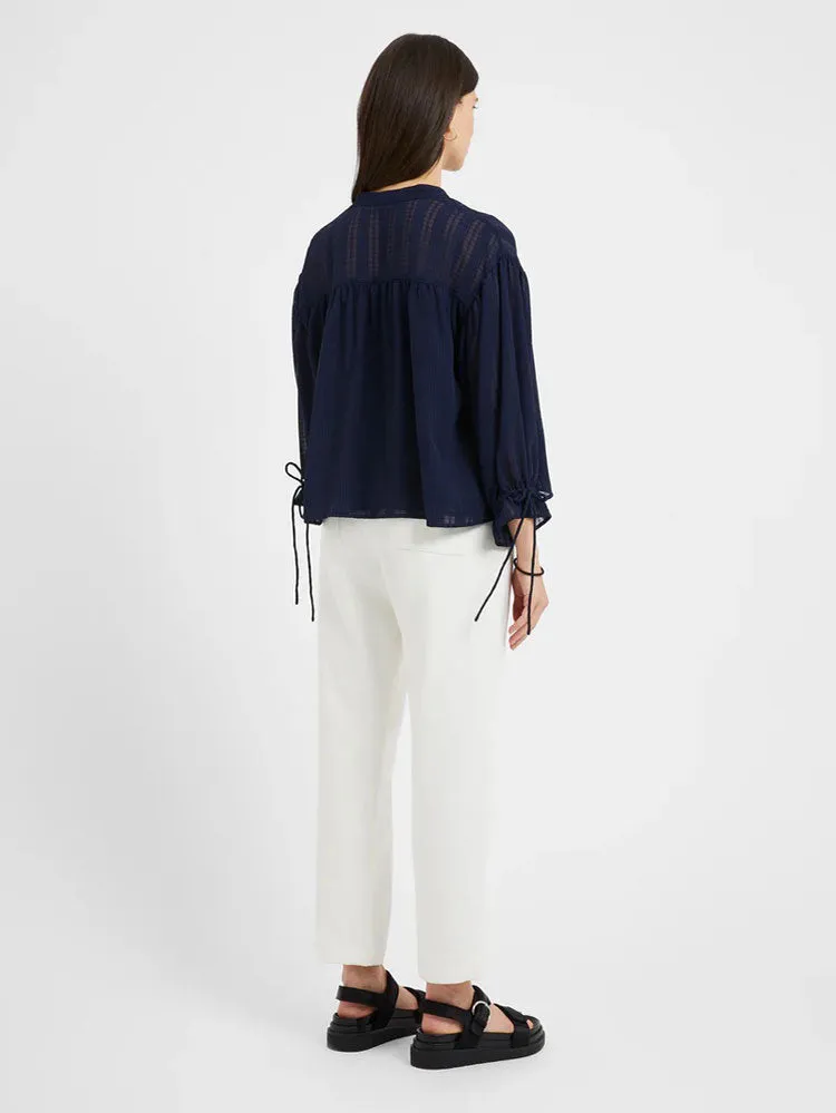 Great Plains Desert Check Blouse Navy